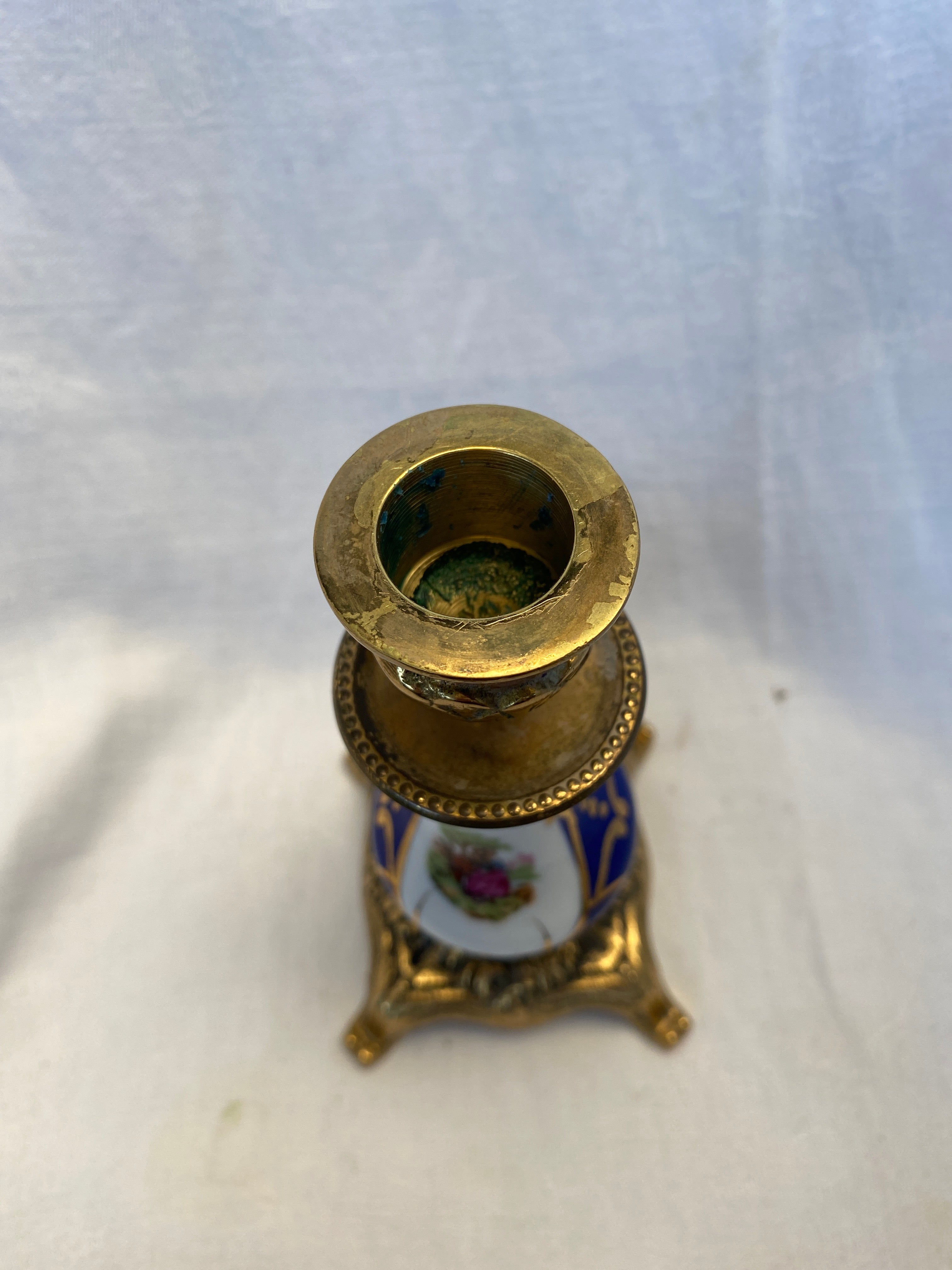 Fransk bronze lysestage